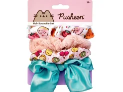 Pusheen Set 4 hair scrunchies The Carat Shop