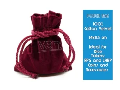 RED VELVET POUCH ACCESSORI DM VAULT