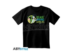 Rick E Morty - Unisex Blacktshirt - Peace Among Worlds