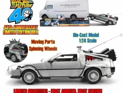 Ritorno Al Futuro Part I - 1982 De Lorean Dmc 12 -  40th Anniversary Edizione Limitata 1:24 Die-cast Model Modelli In Scala Jad