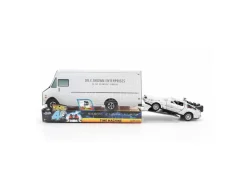 Ritorno Al Futuro Part I - 1982 De Lorean Dmc 12 Con Frost Effect -  40th Anniversary Edizione Limitata 1:32 Die-cast Model