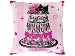 Sanrio Pink Black Party Series Cuscino Kuromi & My Melody 35 X 35 Cm Sakami Merchandise