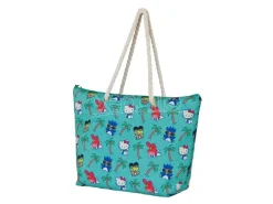Sanrio Soleil Borsa Da Spiaggia Hello Kitty Palms Turquoise Karactermania