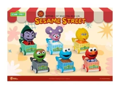 Sesame Street Pull Back Cars Shopping Cart Blind Box  5 Cm Beast Kingdom Toys