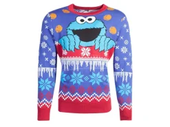 Sesamestreet - Cookiemonster Knitted Unisex Jumper Difuzed