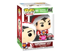 Set Figura Pop & Tee Back Dc Comics Superman Esclusiva Flocked Funko