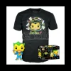 Set Figura Pop & Tee Dc Comics Batman Joker Esclusiva tg XL Funko