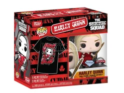 Set Figura Pop & Tee Dc Comics Escuadron Suicida Harley Quinn Funko