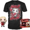 Set Figura Pop & Tee Dc Comics Escuadron Suicida Harley Quinn tg L Funko