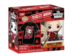 Set Figura Pop & Tee Dc Comics Escuadron Suicida Harley Quinn tg L Funko