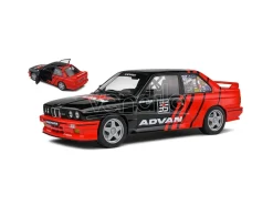 SOLIDO SL1801521 BMW E30 M3 DRIFT TEAM 1990 BLACK/RED 1:18 Modellino