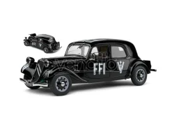SOLIDO SL1800908 CITROEN TRACTION 7 FFI 1944 BLACK 1:18 Modellino