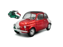 SOLIDO SL1801409 FIAT 500 TRIBUTE ITALIAN LIVERY 1965 RED/GREEN/WHITE 1:18 Modellino
