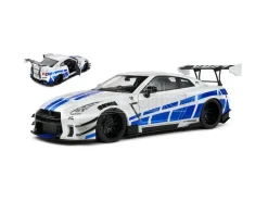 SOLIDO SL1805816 NISSAN GT-R (R35) LIBERTY WALK BODY KIT 2.0 COUPE 2024 SILVER/BLUE 1:18 Modellino