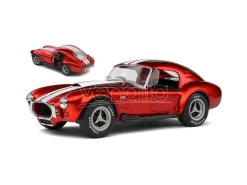 SOLIDO SL1804909 SHELBY COBRA 427 S/C MKII SPIDER HARD-TOP 1965 MET.RED 1:18 Modellino