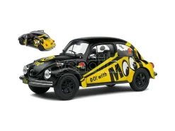 SOLIDO SL1800519 VW BEETLE 1303 MOONEYES 1974 BLACK/YELLOW 1:18 Modellino