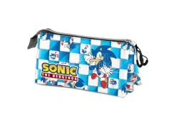 Sonic Il Riccio Astuccio Triplo Posa Blu 11 x 23 x 7 cm Karactermania