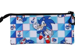 Sonic Il Riccio Astuccio Triplo Posa Blu 11 x 23 x 7 cm Karactermania