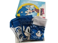 Sonic The Hedgehog Assortiti Pack 3 Calzini Adulto Sega