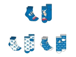 Sonic The Hedgehog Assortiti Pack 3 Calzini Adulto Sega