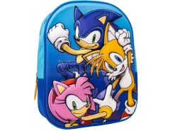 Sonic The Hedgehog 3d Zaino 31cm Cerdà