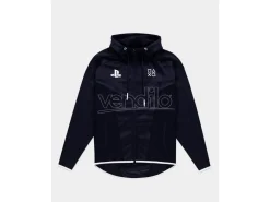 Sony - Playstation - Black & White Teq - Felpa Con Cappuccio Difuzed