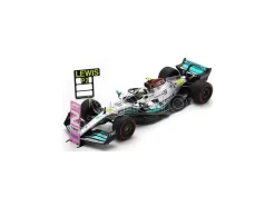 Spark Model S8556 Mercedes F1 L.hamilton 2022 N.44 2nd Brazil Gp W/pit E Number Board Modellino