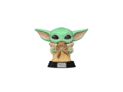 Star Wars Mandalorian Funko Pop Film Vinile Figura Yoda Bambino Con Rana 9 Cm