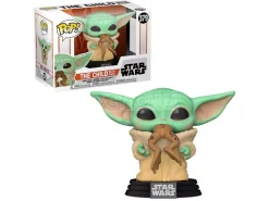 Star Wars Mandalorian Funko Pop Film Vinile Figura Yoda Bambino Con Rana 9 Cm