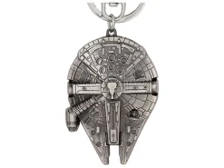 Star Wars Metal Portachiavi Millennium Falcon Con Figure Int.