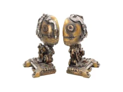 STEAMPUNK SKULL BOOKEND FERMALIBRI NEMESIS NOW