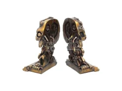 STEAMPUNK SKULL BOOKEND FERMALIBRI NEMESIS NOW