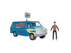 Stranger Things World Of Figura & Vehicle Vehicle Con Actionfigure The Squawk Van Playset Con Steve Jazwares