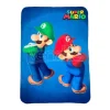 Super Mario Bros Coperta In Pile Mario e Luigi 100 x 140 Cm Nintendo