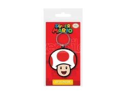 Super Mario Rubber Portachiavi Toad 6 Cm Pyramid International