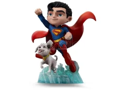 Superman Legacy Mini Co. Pvc Figura Superman & Krypto 17 Cm Iron Studios
