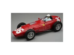 TECNOMODEL TMD18325A FERRARI 246/256 DINO N.36 MONACO GP 1960 P.HILL W/DRIVER 1:18 Modellino