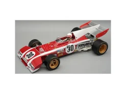 TECNOMODEL TMD18321A FERRARI 312 B2 PROVA BELGIUM GP 1972 C.REGAZZONI C/VETRINA E PILOTA 1:18 Modellino