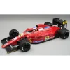 TECNOMODEL TMD18335A FERRARI 641 F1 N.28 BRITISH GP 1991 RAIN TYRES J.ALESI W/DRIVER 1:18 Modellino