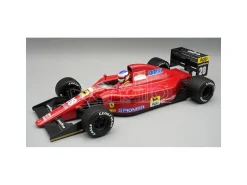 TECNOMODEL TMD18335A FERRARI 641 F1 N.28 BRITISH GP 1991 RAIN TYRES J.ALESI W/DRIVER 1:18 Modellino