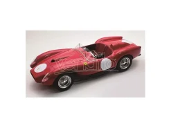 TECNOMODEL TMD18254N FERRARI 250 TR PONTOON-FENDER PRESS CLIENTI 1958 CORSA RED/WHITE 1:18 Modellino