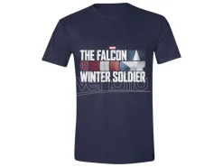 The Falcon E The Winter Soldier T-shirt Action Hr Logo Navy Pcmerch