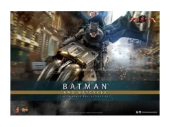 The Flash Movie Masterpiece Action Figura Wih Vehicle 1/6 Batman & Batcycle Set 30 Cm Hot Toys