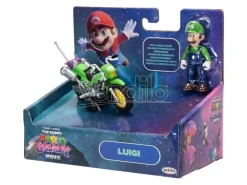 The Super Mario Galaxy Movie Action Figura Con Pull Back Motorcycle Luigi 6 Cm Jakks Pacific