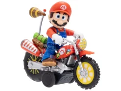 The Super Mario Galaxy Movie Action Figura Con Pull Back Motorcycle Mario 6 Cm Jakks Pacific