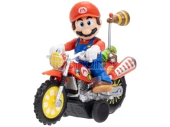 The Super Mario Galaxy Movie Action Figura Con Pull Back Motorcycle Mario 6 Cm Jakks Pacific