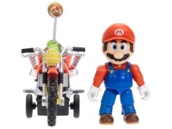 The Super Mario Galaxy Movie Action Figura Con Pull Back Motorcycle Mario 6 Cm Jakks Pacific