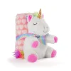Tiara Unicorn Soft Blanket + Peluche 22cm Perletti