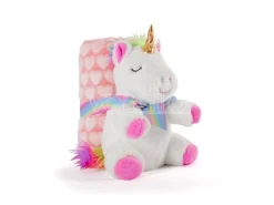 Tiara Unicorn Soft Blanket + Peluche 22cm Perletti