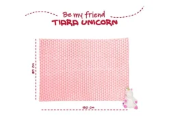 Tiara Unicorn Soft Blanket + Peluche 22cm Perletti